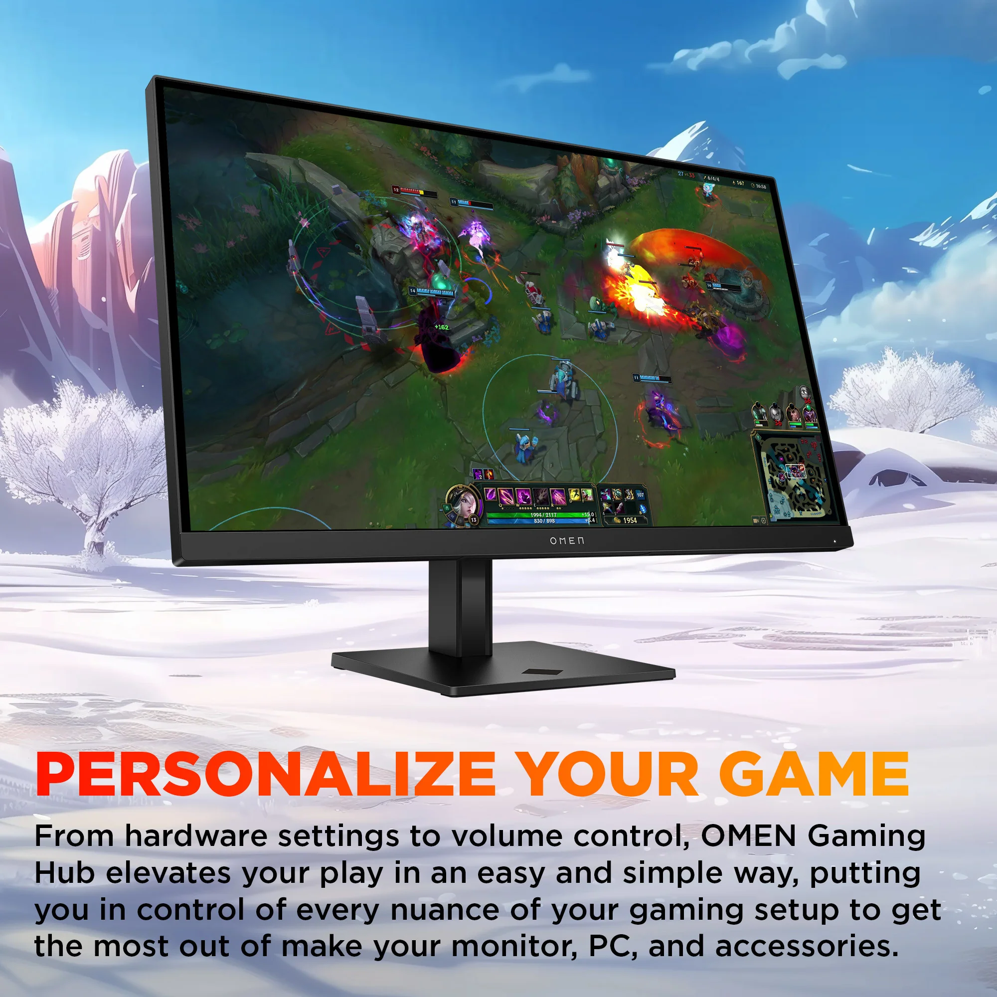 OMEN 27 inch QHD 180Hz Gaming Monitor - OMEN 27q G2